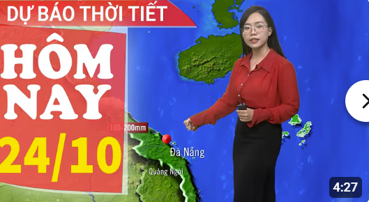 Dự báo thời tiết mới nhất hôm nay 24/10 
